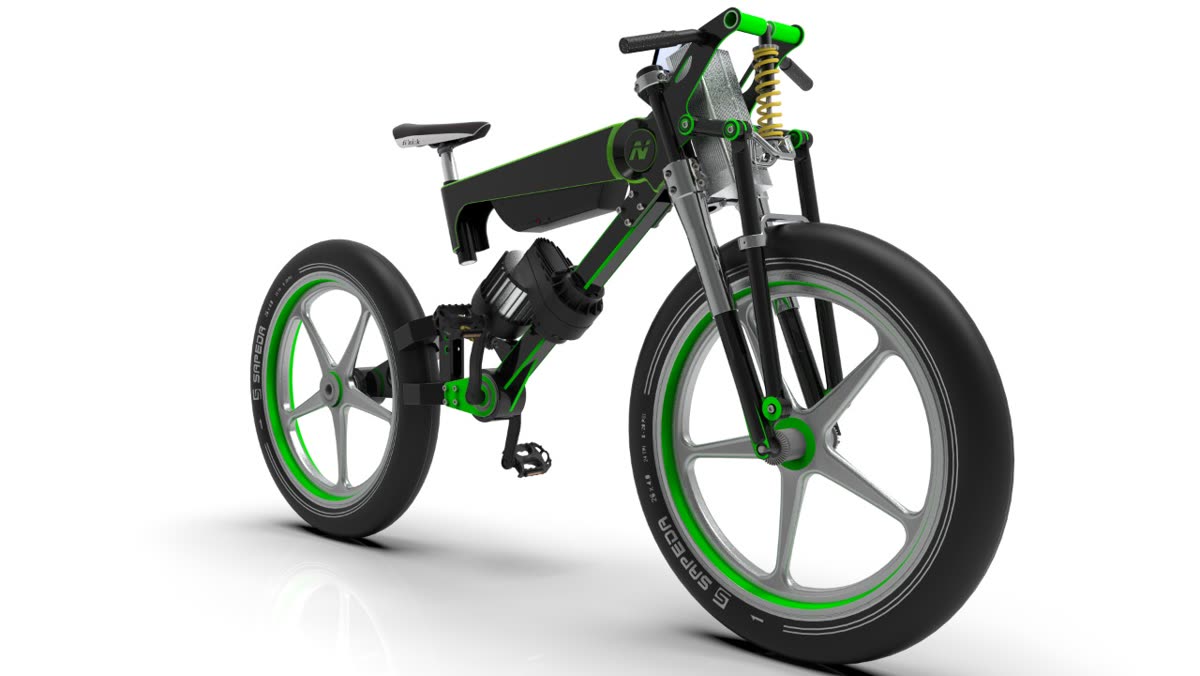 Terrain e-bike full CAD design