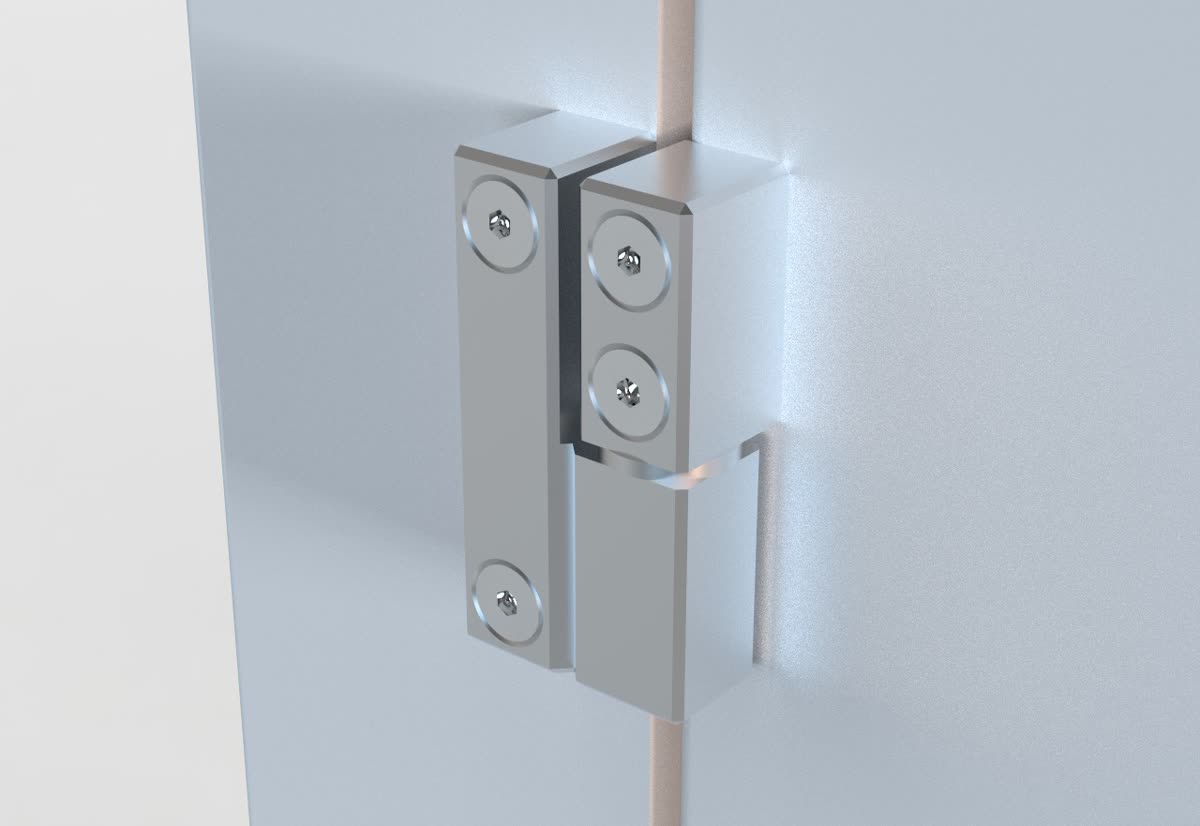 Precision hinge CAD render