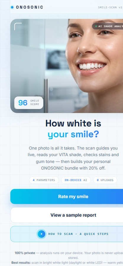 ONOSONIC Smile Scan