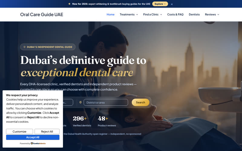 OralCareGuide UAE website